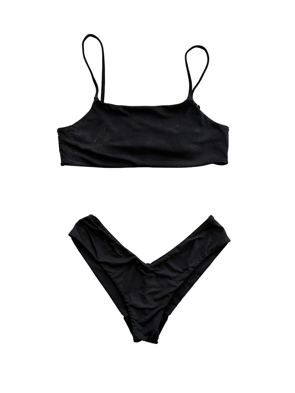 Black Bikini Two-Piece Swim Set | Size: XS